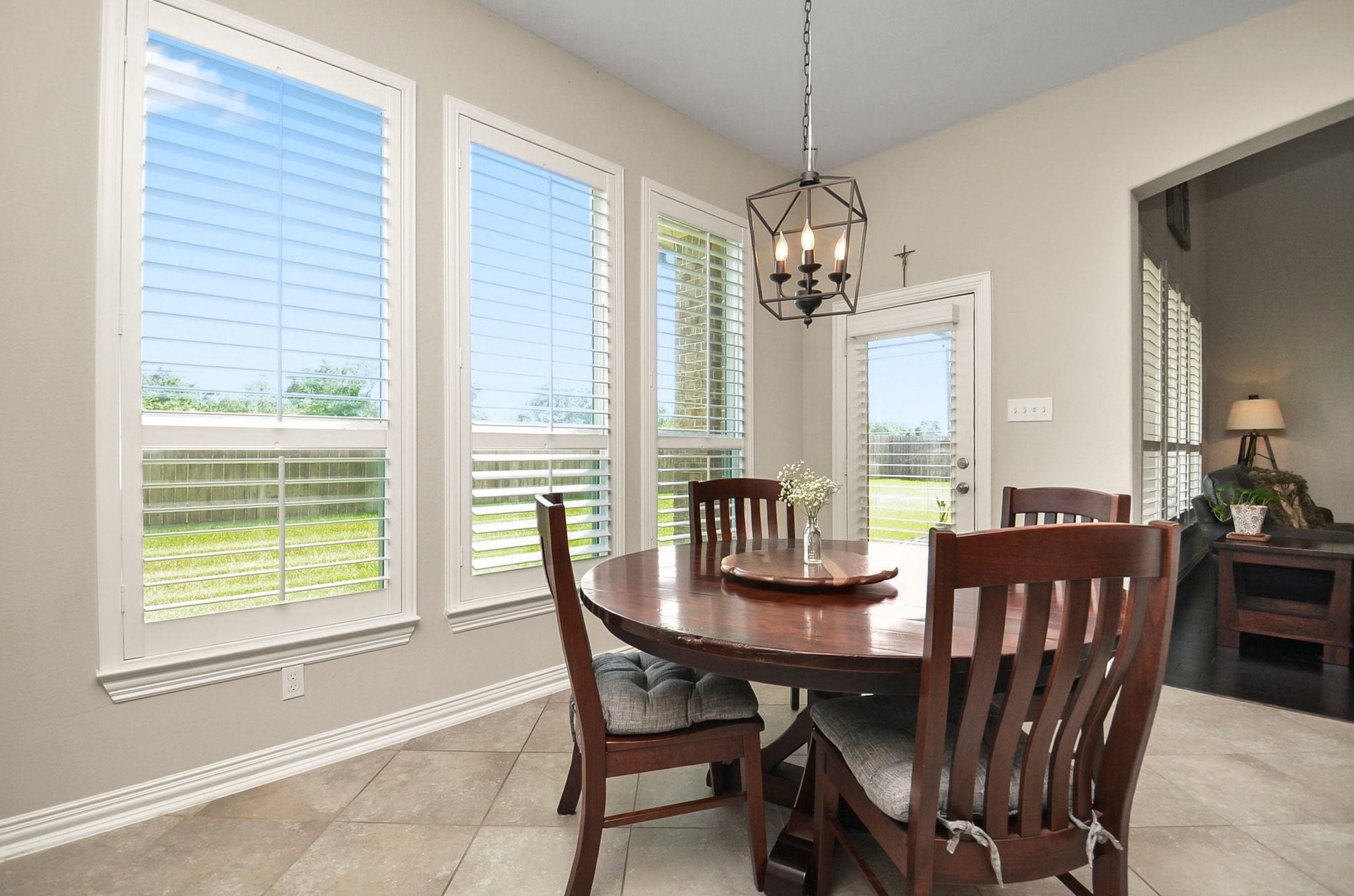 2714 Topaz Cove Lane Rosharon, TX 77583 - Photo 45 of 50 a view of a dining room with furniture window and outside view