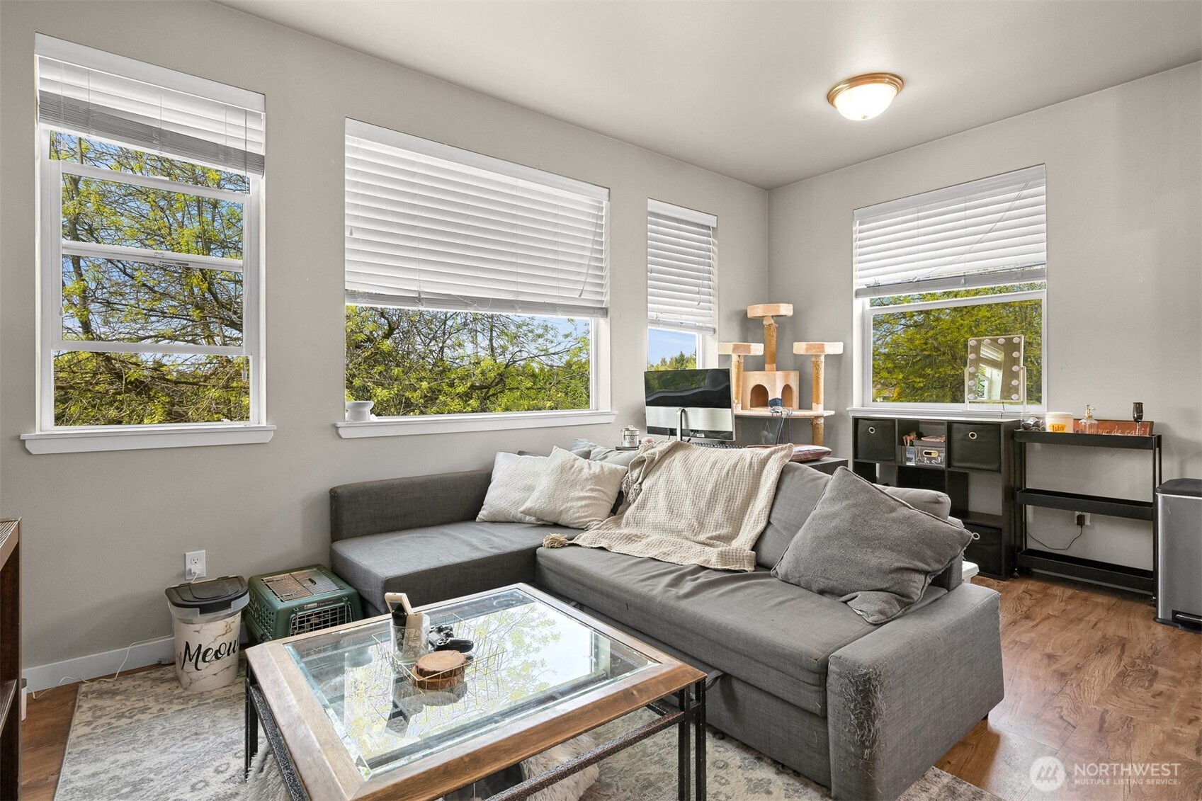 8844 Depot Road, Unit B211 Lynden, WA 98264 - Photo 7 of 29 a living room with furniture and a large window