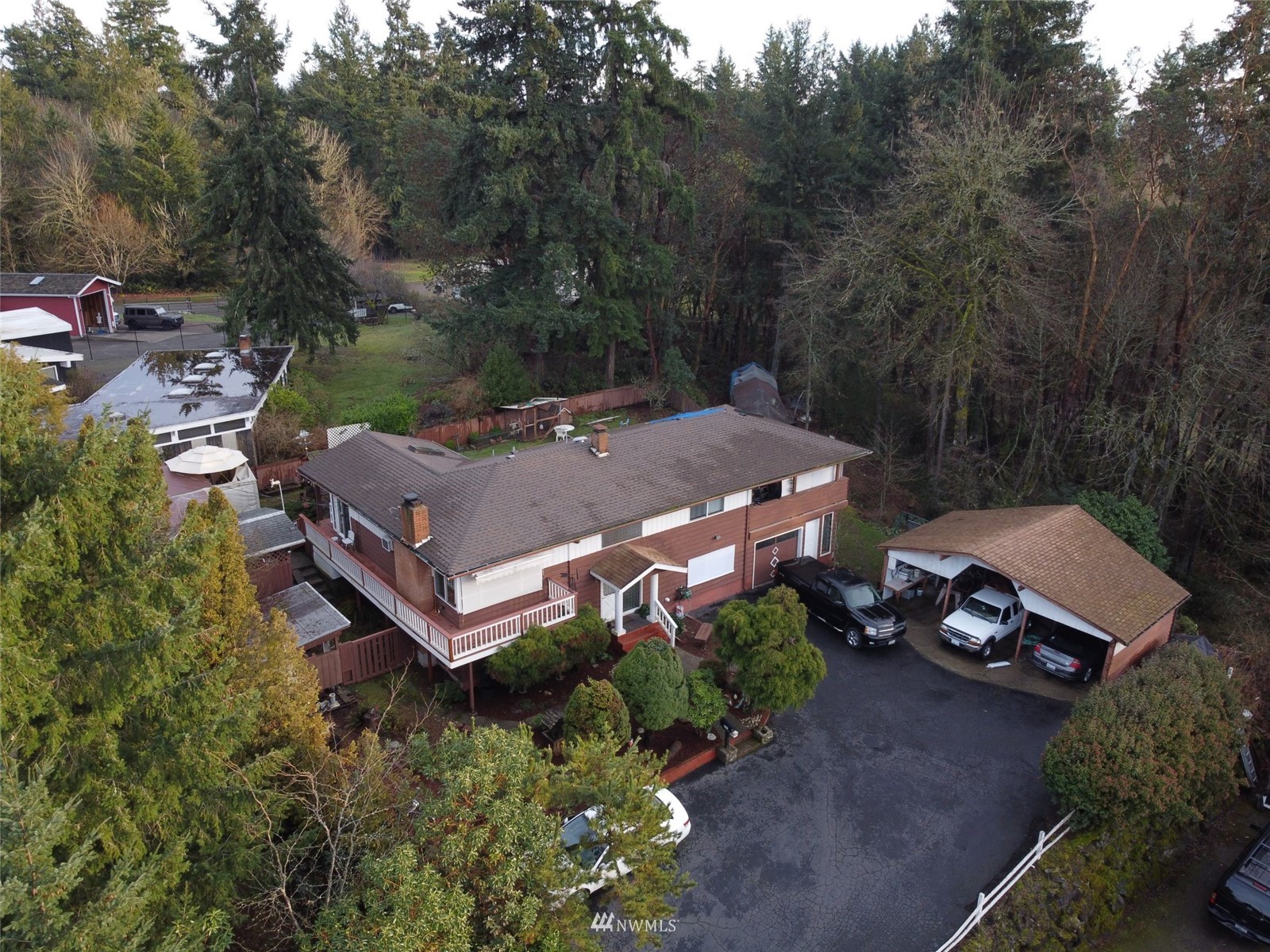 819 Sheridan Road Bremerton, WA 98310 - Photo 40 of 40 an aerial view of a house with garden