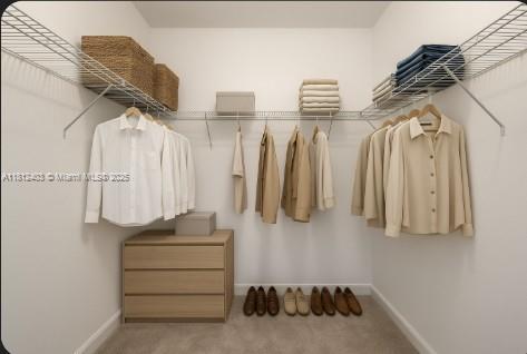 12959 Southwest 229th Lane Miami, FL 33170 - Photo 16 of 28 a view of walk in closet with clothes and shoes
