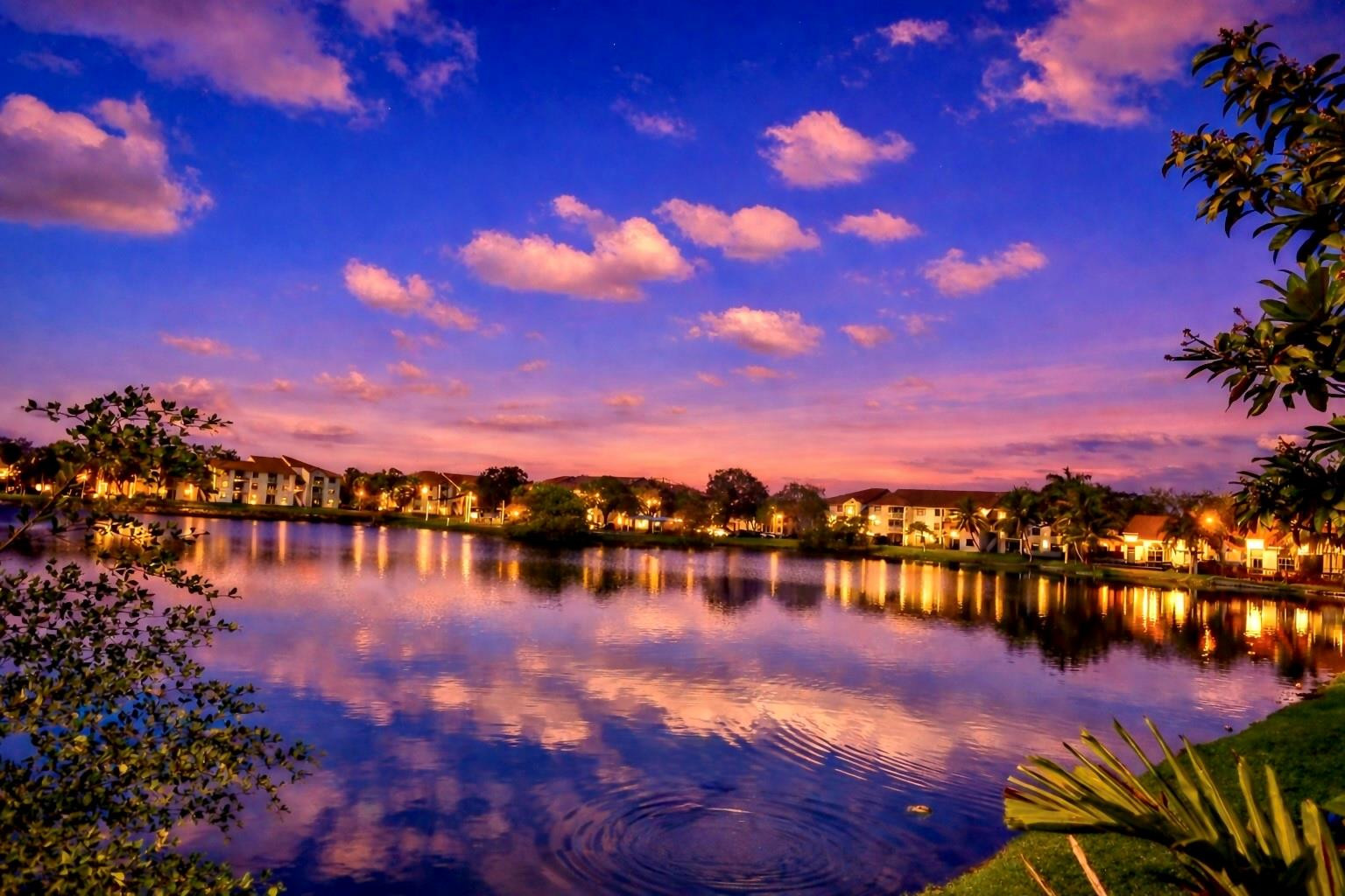 3130 North 38th Avenue Hollywood, FL 33021 - Photo 39 of 42 a view of lake with sunset in background