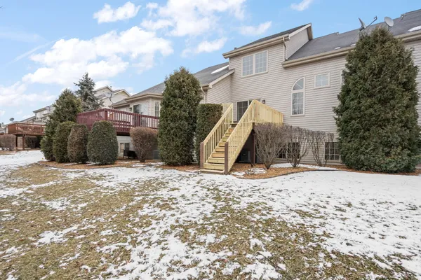 a view of a house with a snow