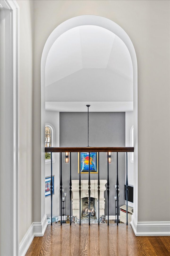 697 Bluff Road Lake Bluff, IL 60044 - Photo 19 of 49 a view of staircase with white walls and a window