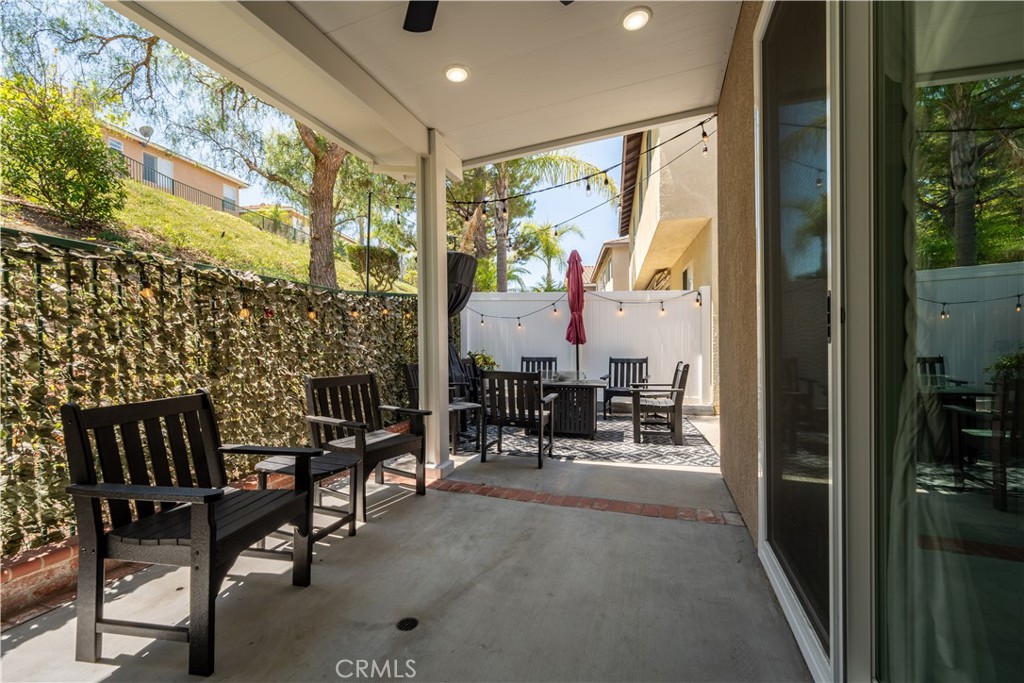 8750 East Heatherwood Road Anaheim Hills, CA 92808 - Photo 38 of 60 a view of an outdoor space with seating area