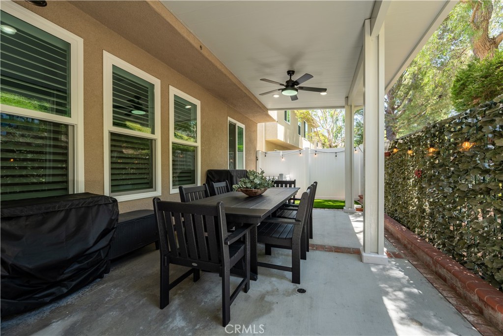8750 East Heatherwood Road Anaheim Hills, CA 92808 - Photo 39 of 60 a view of a dining room with furniture window and outside view