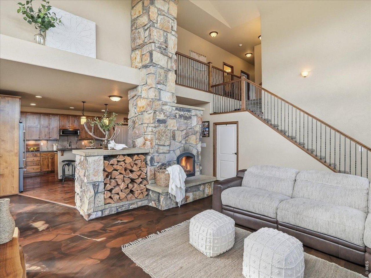 2565 Davis Ranch Road Bellvue, CO 80512 - Photo 12 of 50 Open But Intentional Living Areas