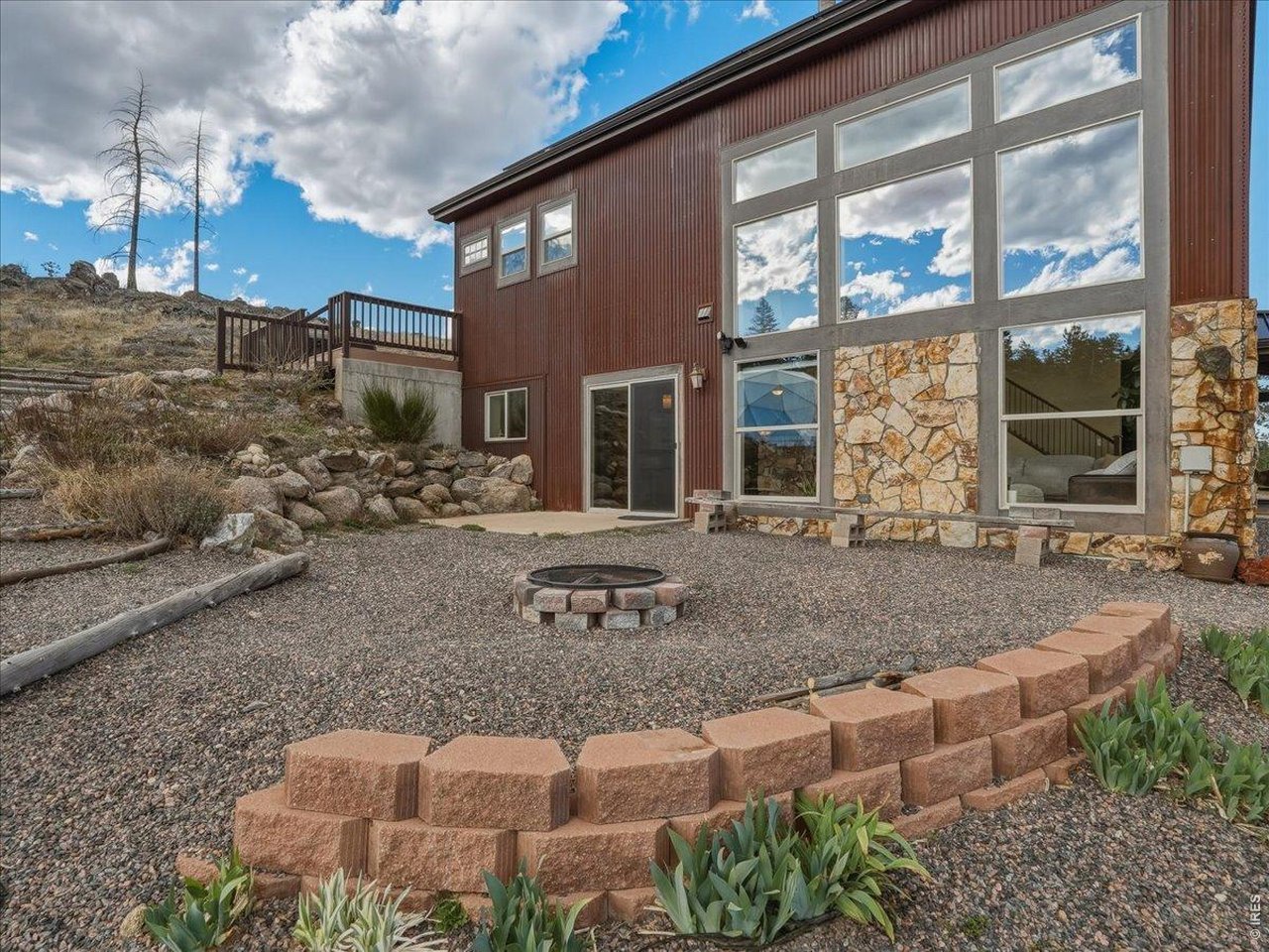2565 Davis Ranch Road Bellvue, CO 80512 - Photo 40 of 50 Firepit and BBQ Area For Entertaining Or Retreats Off Kitchen