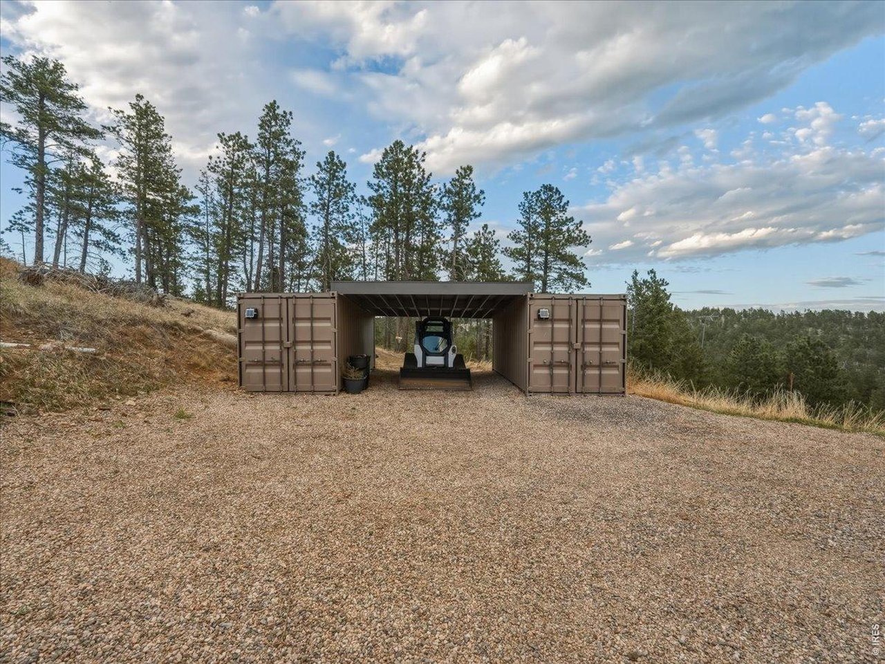 2565 Davis Ranch Road Bellvue, CO 80512 - Photo 46 of 50 Engineered Shipping Container Car Port