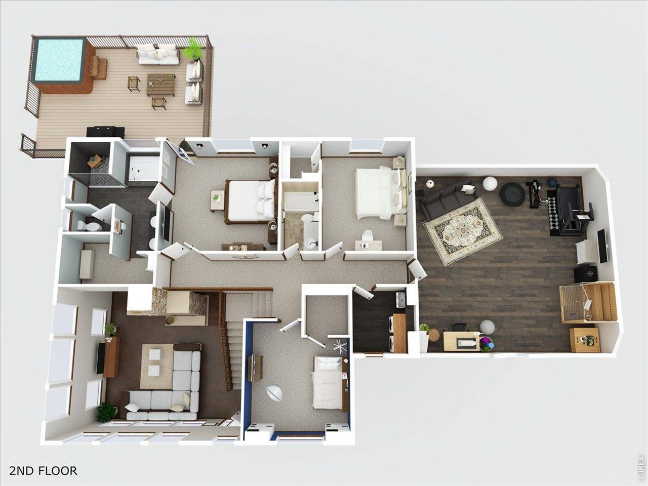 2565 Davis Ranch Road Bellvue, CO 80512 - Photo 49 of 50 2ND FLOOR -3D TOUR AVAILABLE