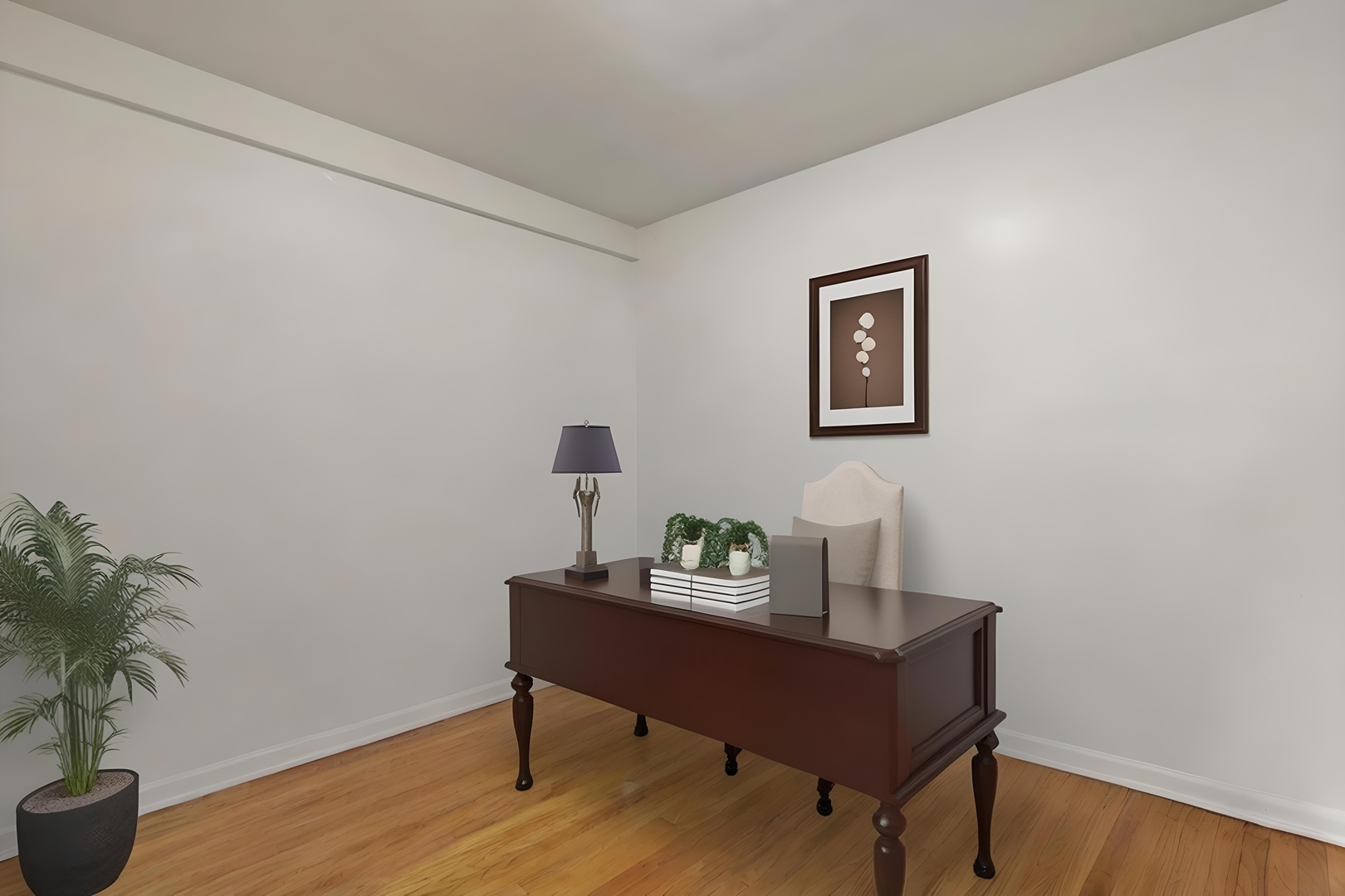 419 Glenshire Road Glenview, IL 60025 - Photo 6 of 11 a view of a workspace with furniture and wooden floor