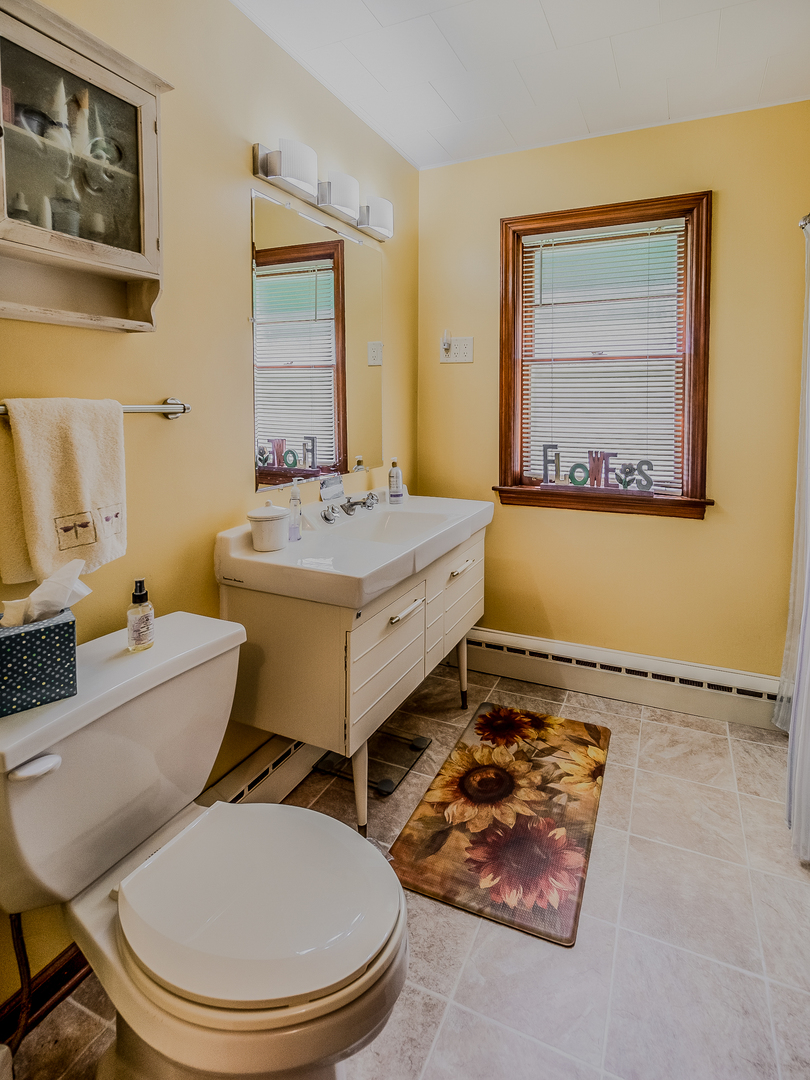 5415 West Pauling Road Monee, IL 60449 - Photo 17 of 17 a bathroom with a sink mirror bathtub and toilet