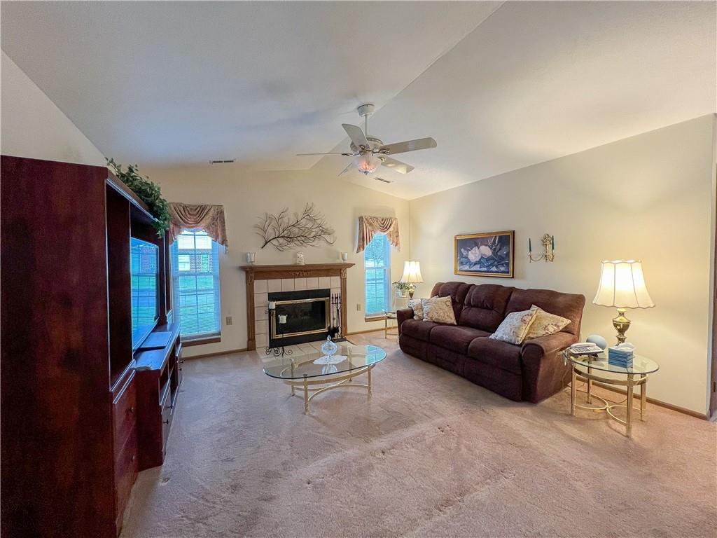 104 Brookstone Court Butler, PA 16001 - Photo 8 of 34 a living room with furniture and a fireplace