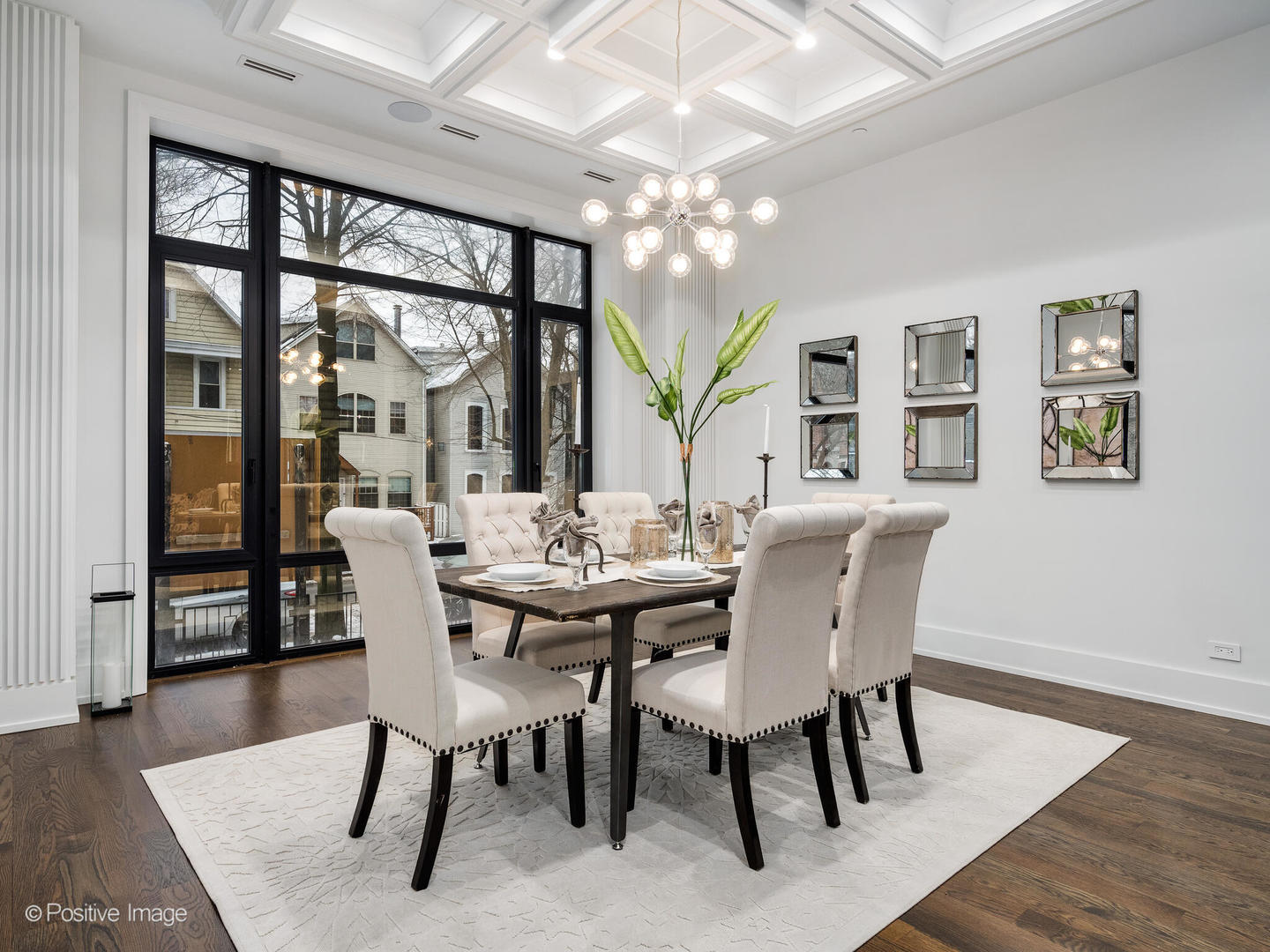1216 West George Street Chicago, IL 60657 - Photo 5 of 42 a view of a dining room with furniture window and wooden floor
