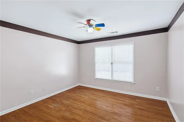 an empty room with window