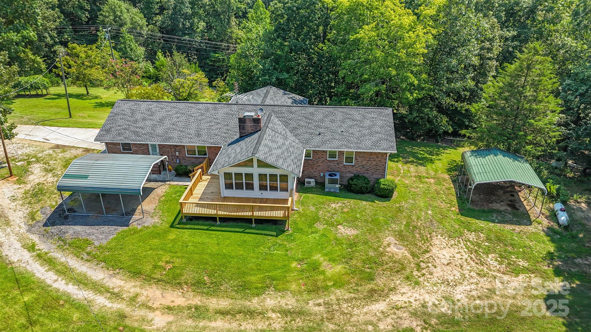 5474 Ussery Road Kershaw, SC 29067 - Photo 2 of 33 an aerial view of a house with swimming pool garden and patio