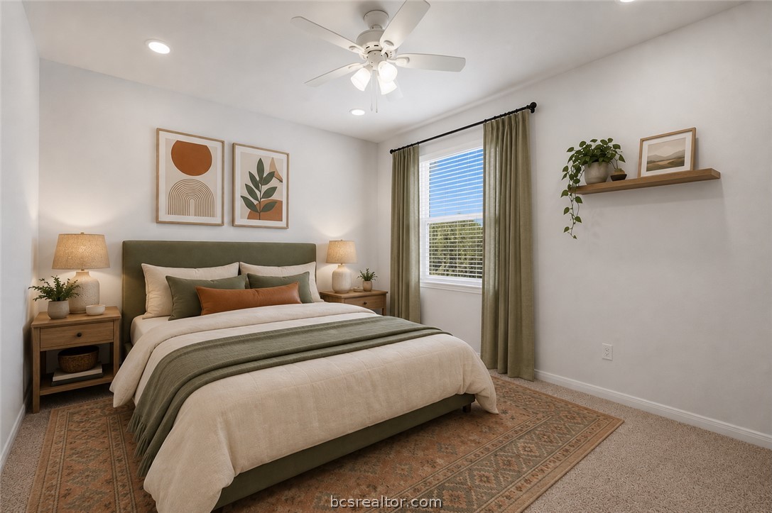 1922 Viva Road Bryan, TX 77807 - Photo 27 of 45 Spacious upstairs bedroom with comfortable layout and abundant natural light (Virtually Staged).