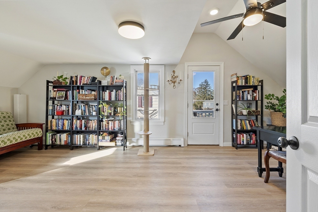 8 Bacon Street Oxford, MA 01540 - Photo 28 of 38 a view of an empty room with workspace and stairs