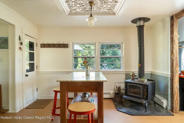 a room with furniture and a window