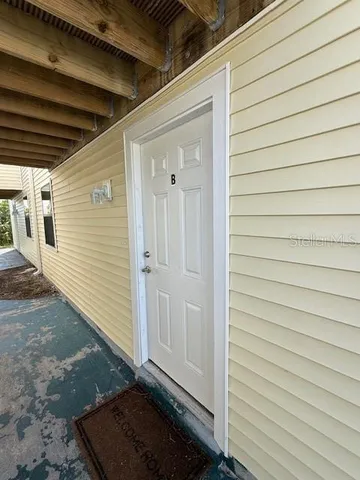 a view of front door