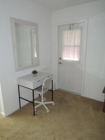 a view of workspace with window