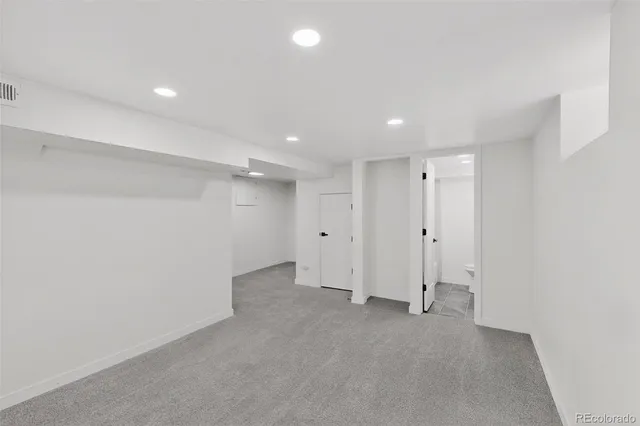 a view of an empty room