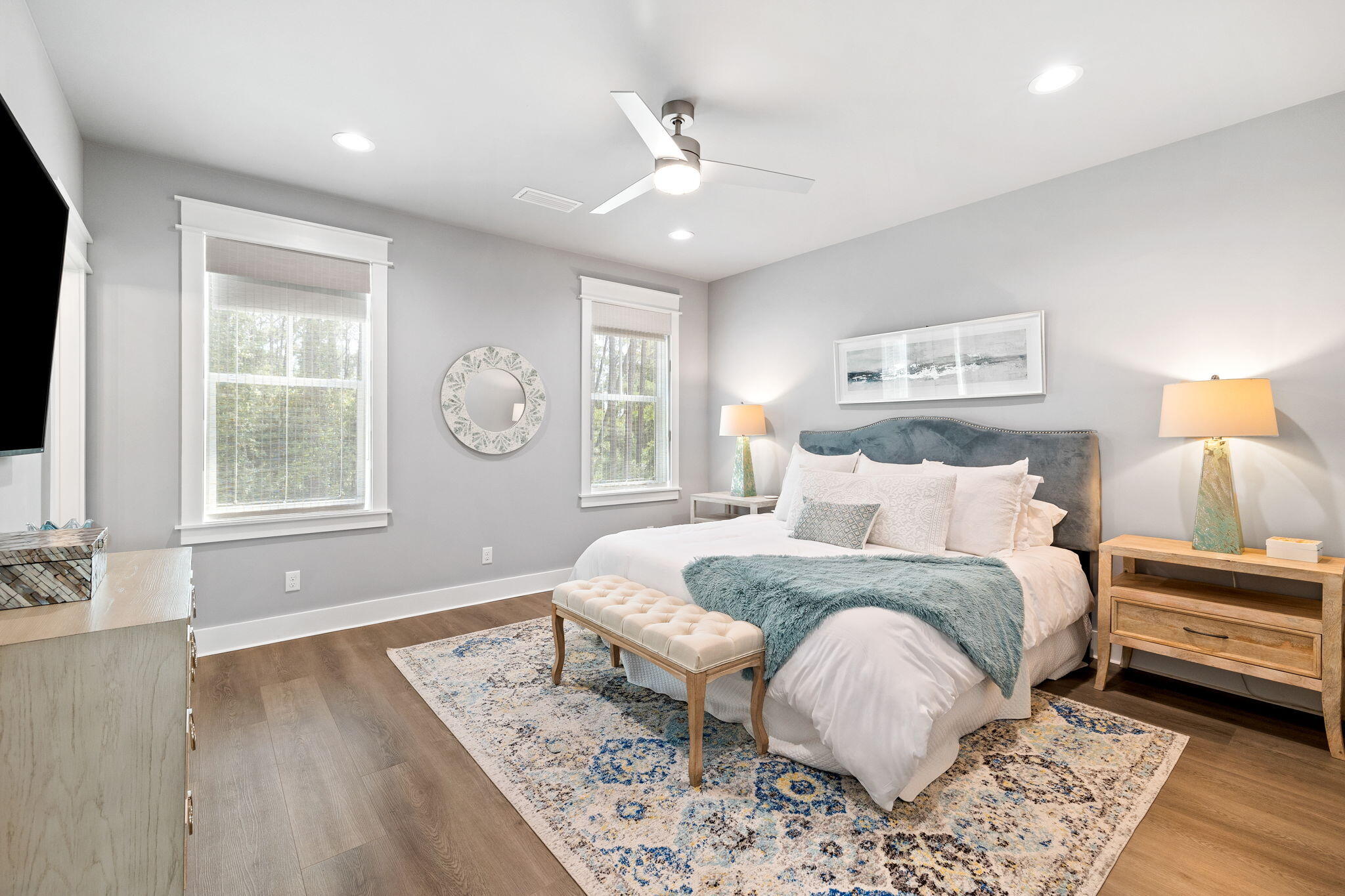 135 Redbud Ln Inlet Beach Inlet Beach, FL 32461 - Photo 22 of 66 a bed room with a bed mirror and a window