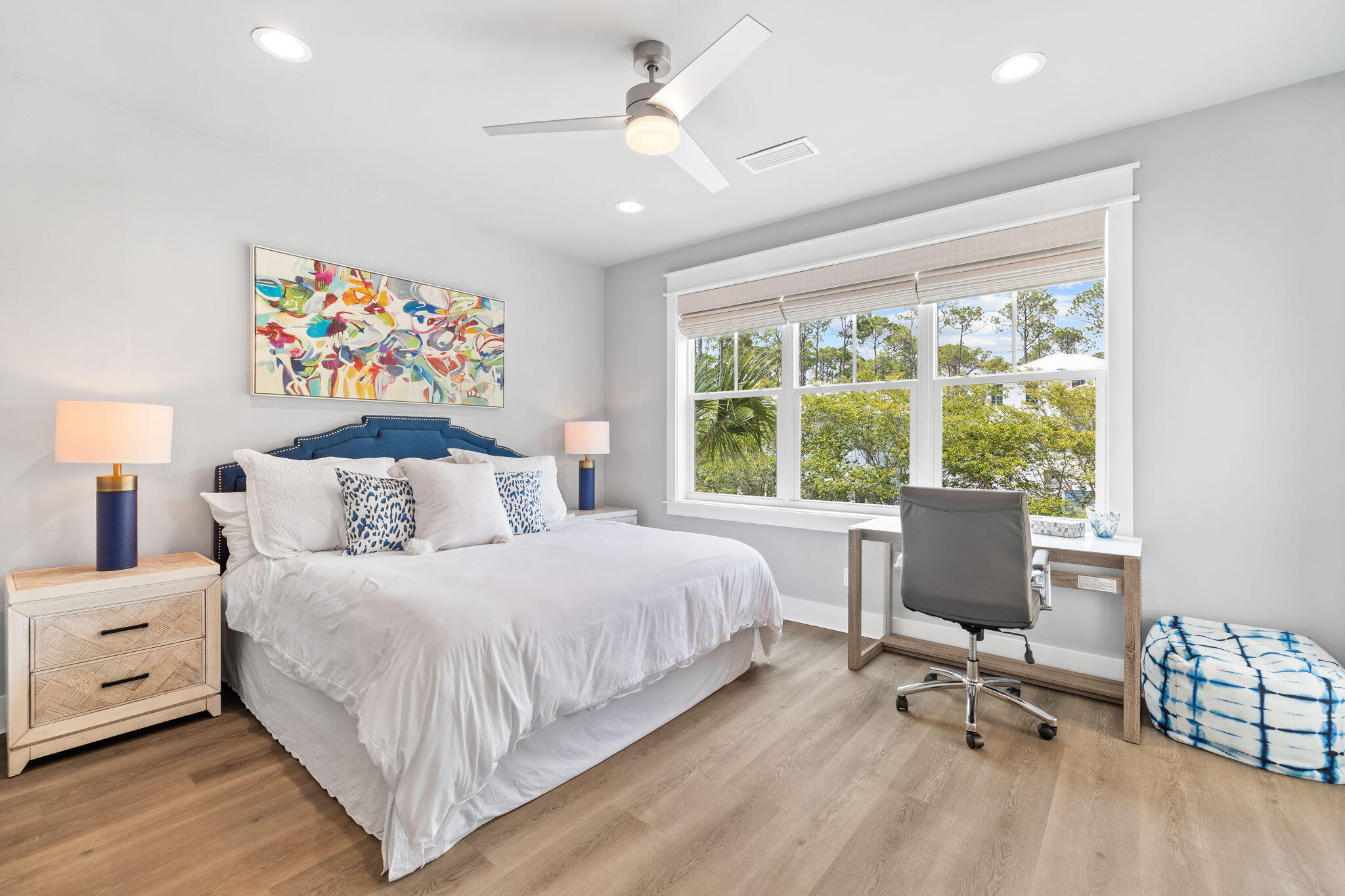 135 Redbud Ln Inlet Beach Inlet Beach, FL 32461 - Photo 30 of 66 a bedroom with a bed and a desk