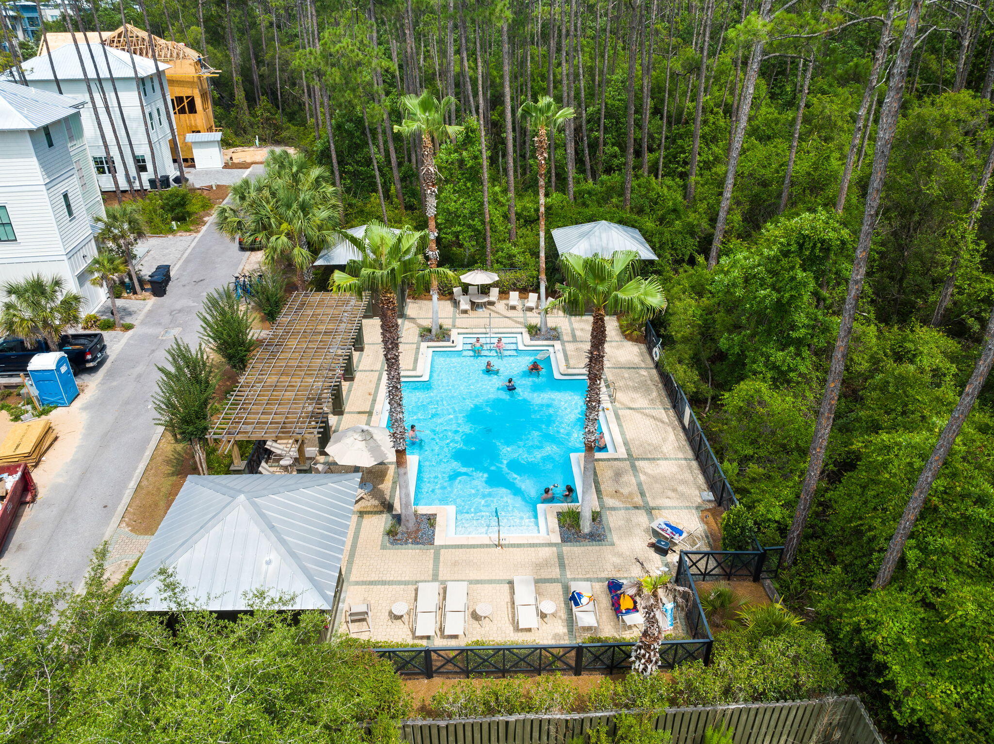 135 Redbud Ln Inlet Beach Inlet Beach, FL 32461 - Photo 56 of 66 an aerial view of a house with a yard and large trees