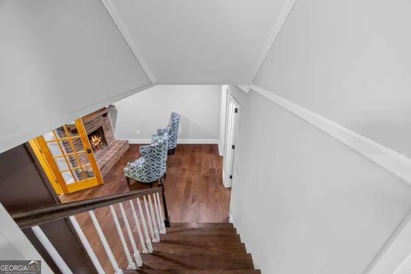 a view of a sign board in a field