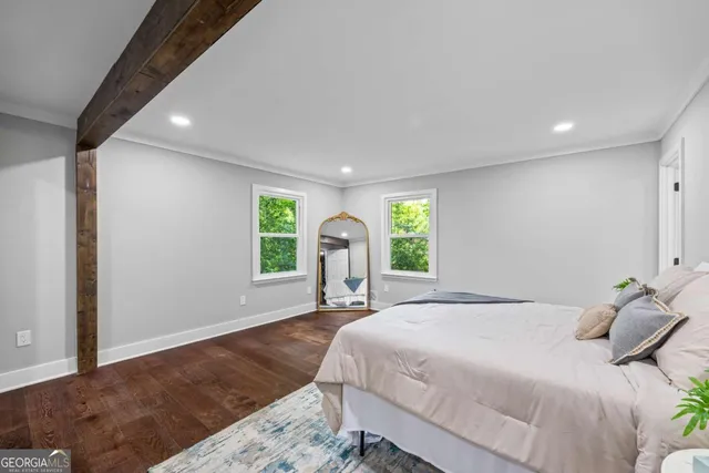 a view of a chairs and table in the garden