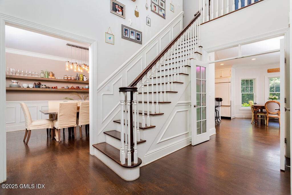 3 Elizabeth Lane Riverside, CT 06878 - Photo 5 of 39 a view of entryway and hall with wooden floor