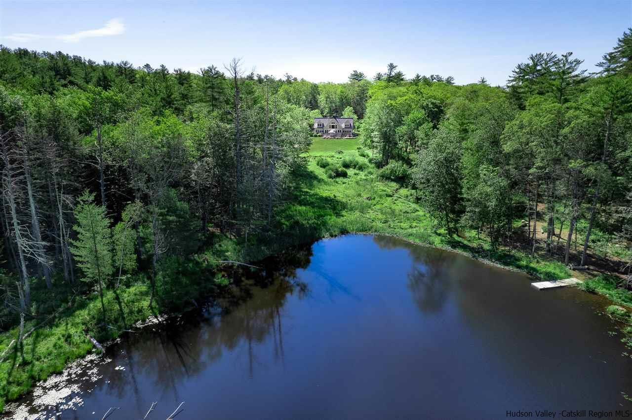 311 Buck Road Stone Ridge, NY 12484 - Photo 3 of 35 a view of a lake with trees all around