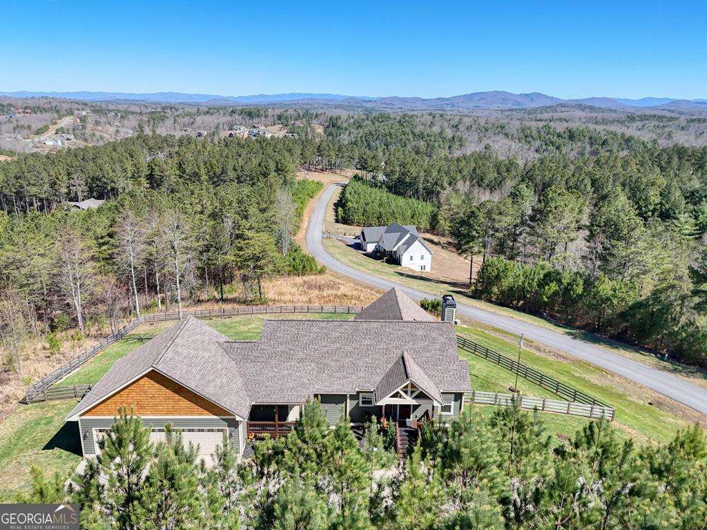 1309 Ridge Pointe Way, Unit 284 Blairsville, GA 30512 - Photo 56 of 75 an aerial view of a house with a yard and lake view