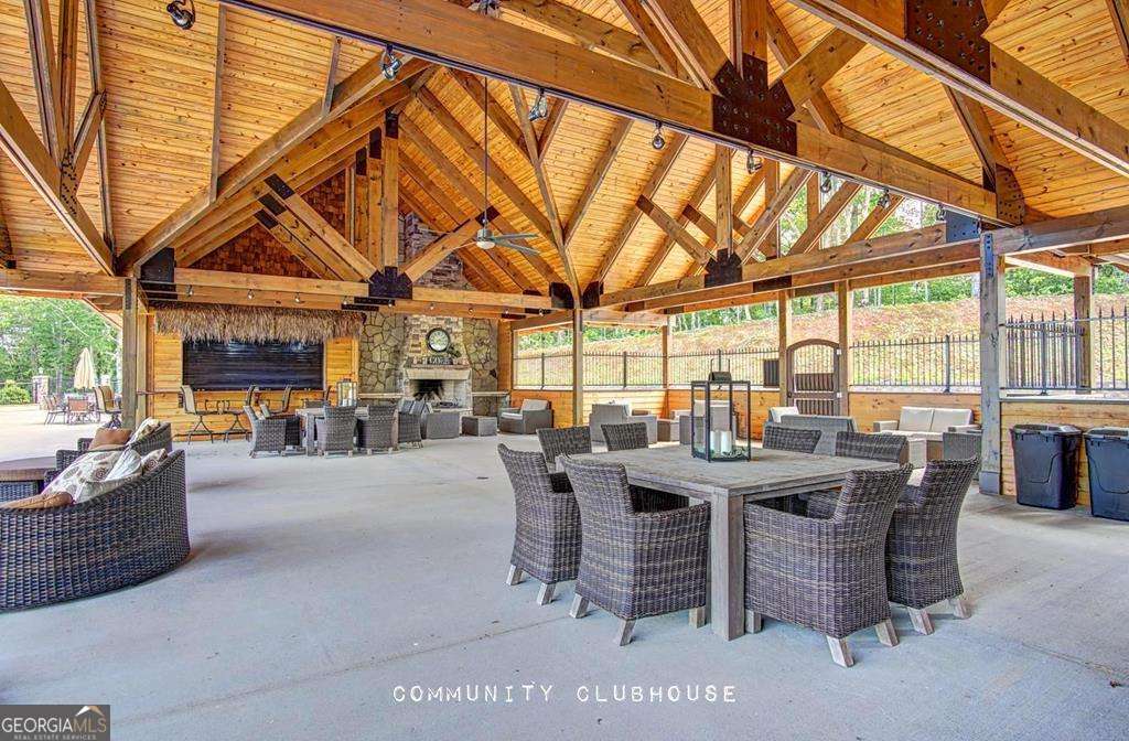 1309 Ridge Pointe Way, Unit 284 Blairsville, GA 30512 - Photo 68 of 75 a dining area with furniture and a view of city