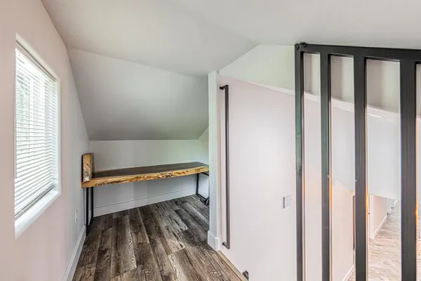 a room with storage and utility