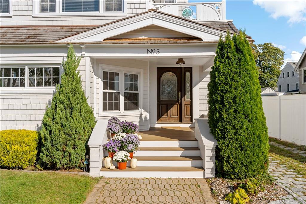 a front view of a house