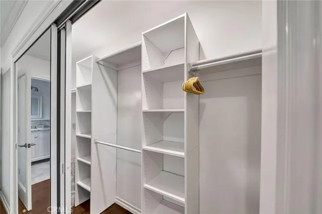 a view of walk in closet