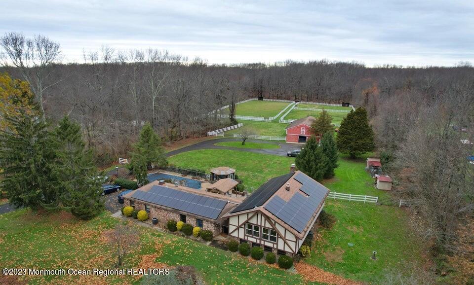 138 McCaffery Road Manalapan, NJ 07726 - Photo 44 of 44 Aerial View of Property front to back