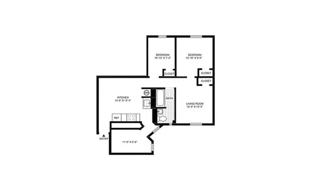 a picture of a bench in front of a house