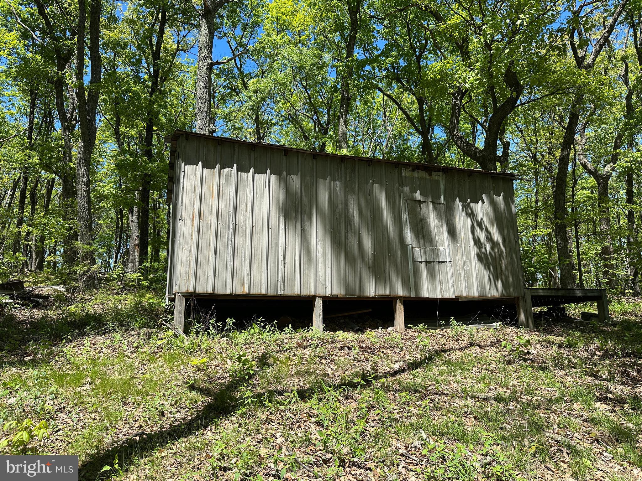 181 Deer Run Road Baker, WV 26801 - Photo 39 of 71 a black and white house with trees in the background
