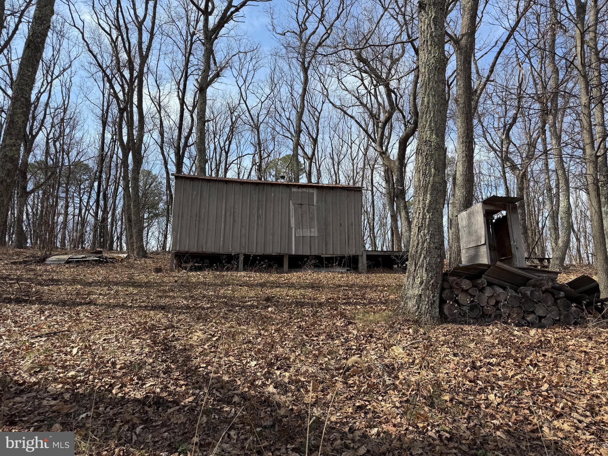 181 Deer Run Road Baker, WV 26801 - Photo 5 of 71 a view of a backyard with wooden fence and large trees