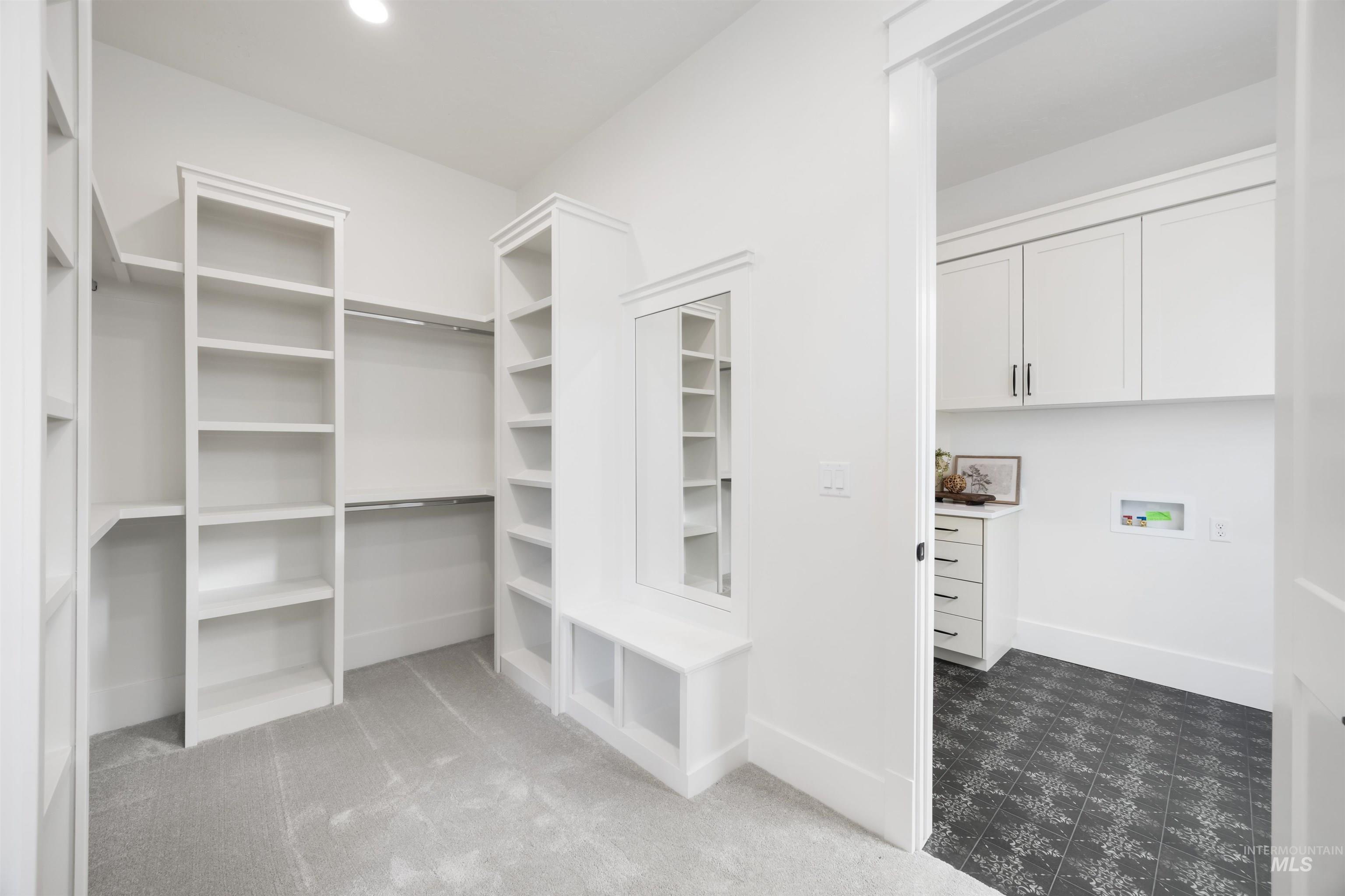 1034 East Escalation Street Meridian, ID 83642 - Photo 26 of 40 Spacious closet featuring dark flooring and dark colored carpet