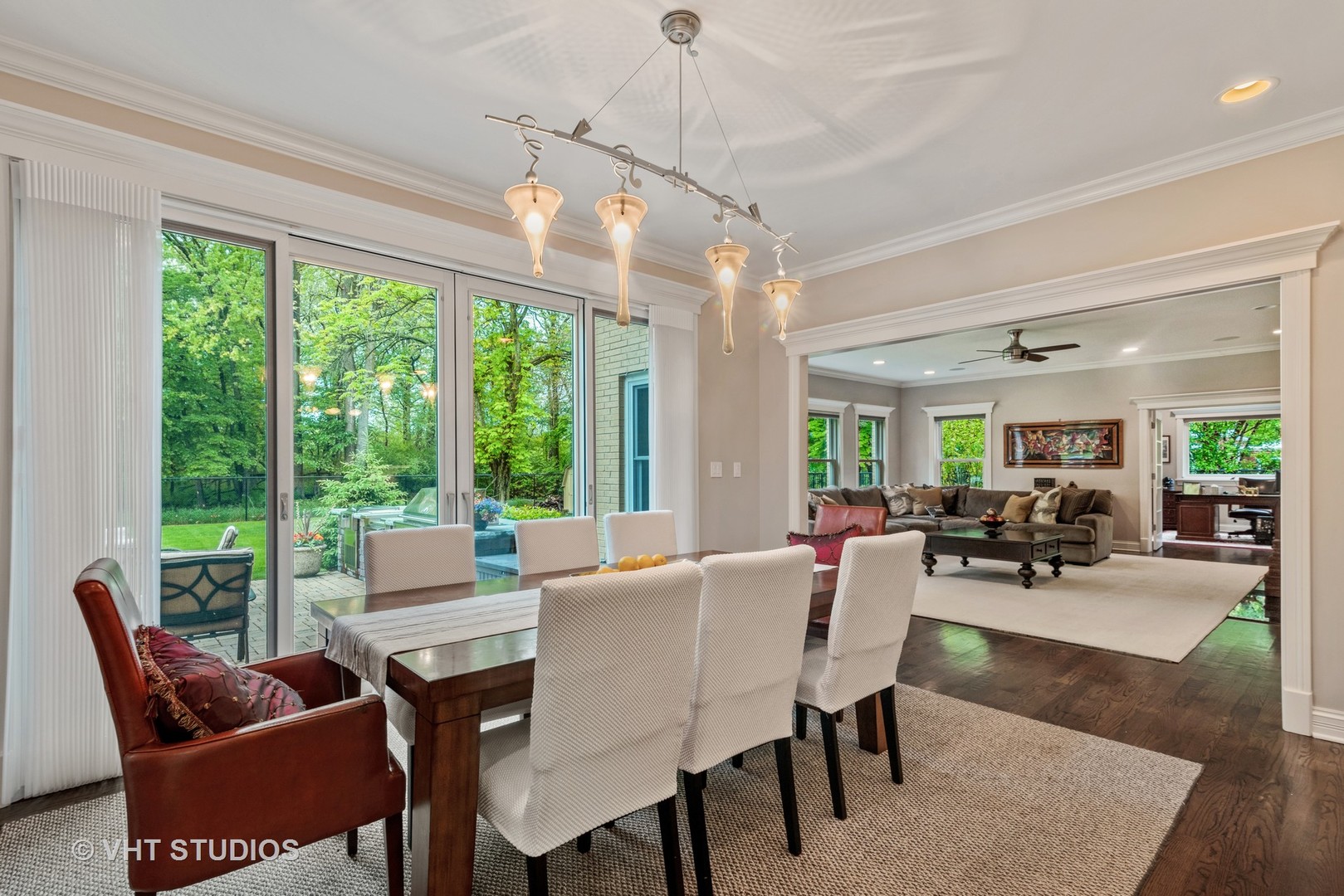 30 Meadowview Road Winnetka, IL 60093 - Photo 11 of 34 a view of a dining room with furniture window and outside view