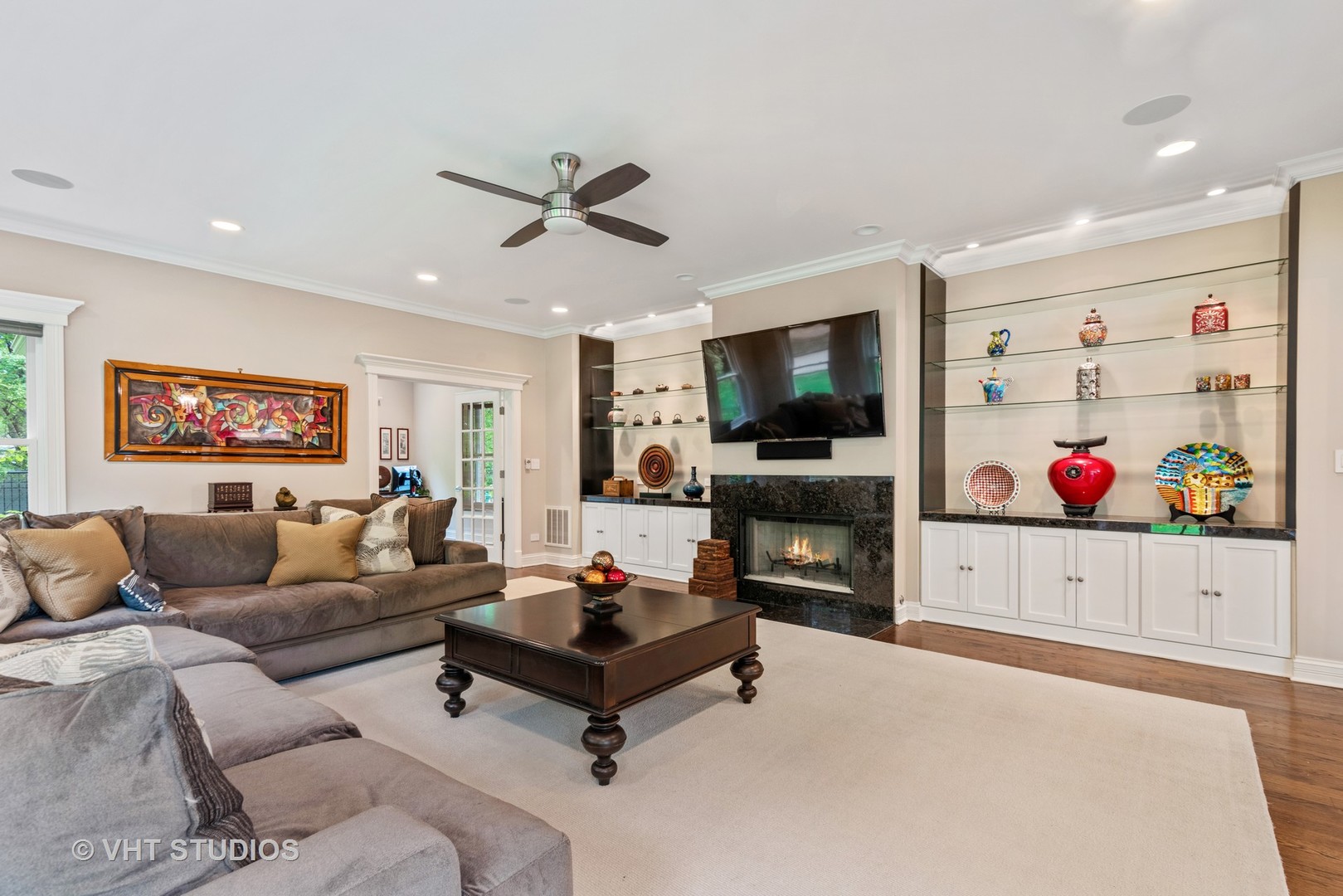 30 Meadowview Road Winnetka, IL 60093 - Photo 14 of 34 a living room with furniture and a flat screen tv
