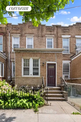 a front view of a building