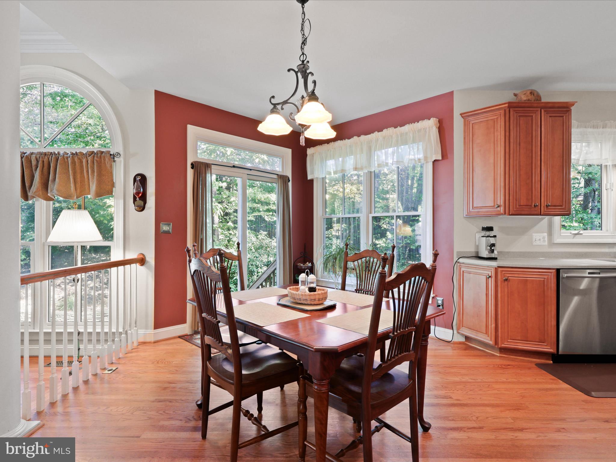 12848 Redbird Ridge Clifton, VA 20124 - Photo 17 of 76 a view of a dining room with furniture window and outside view