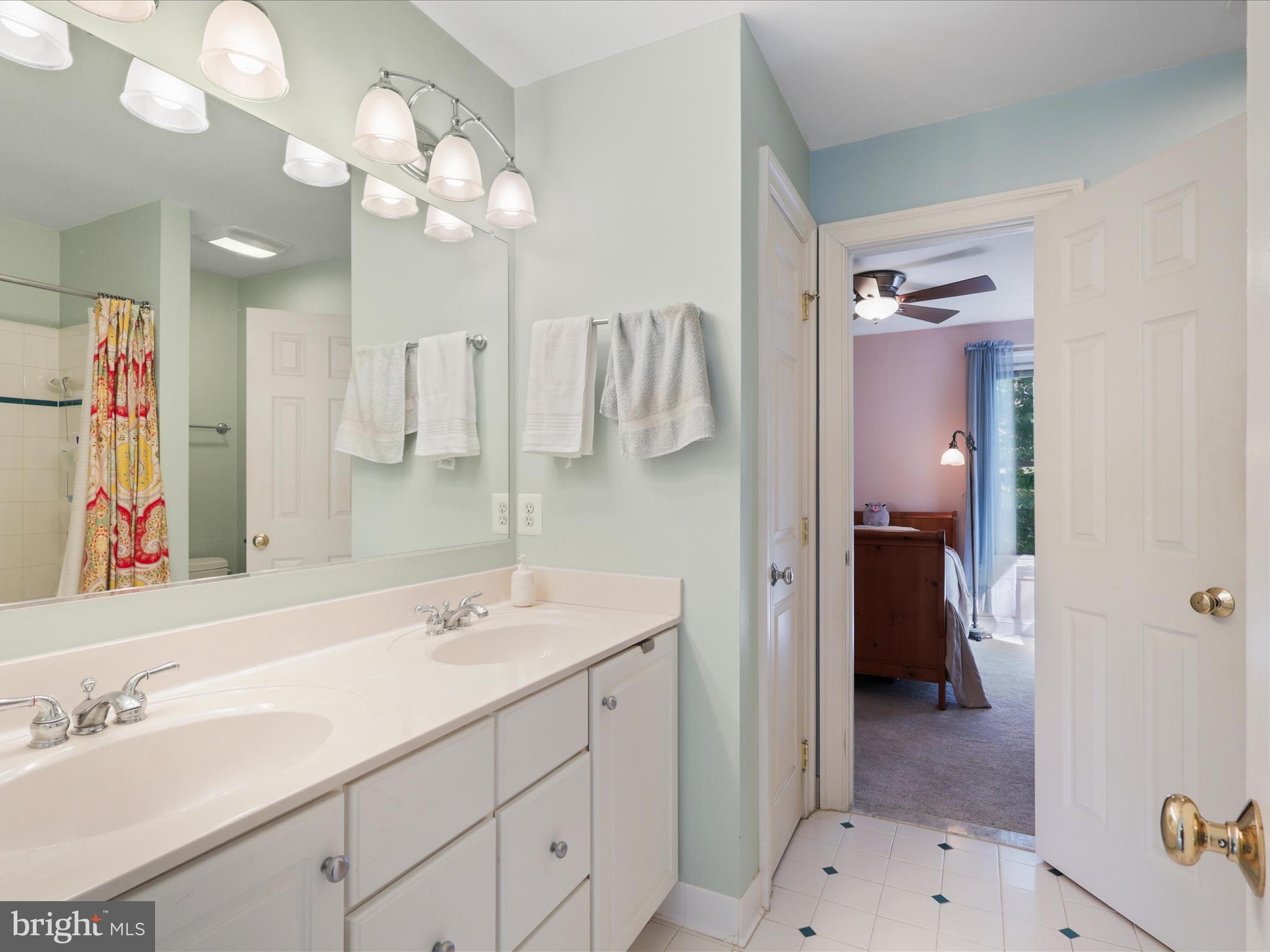 12848 Redbird Ridge Clifton, VA 20124 - Photo 40 of 76 a en suite bathroom with a sink double vanity and a mirror