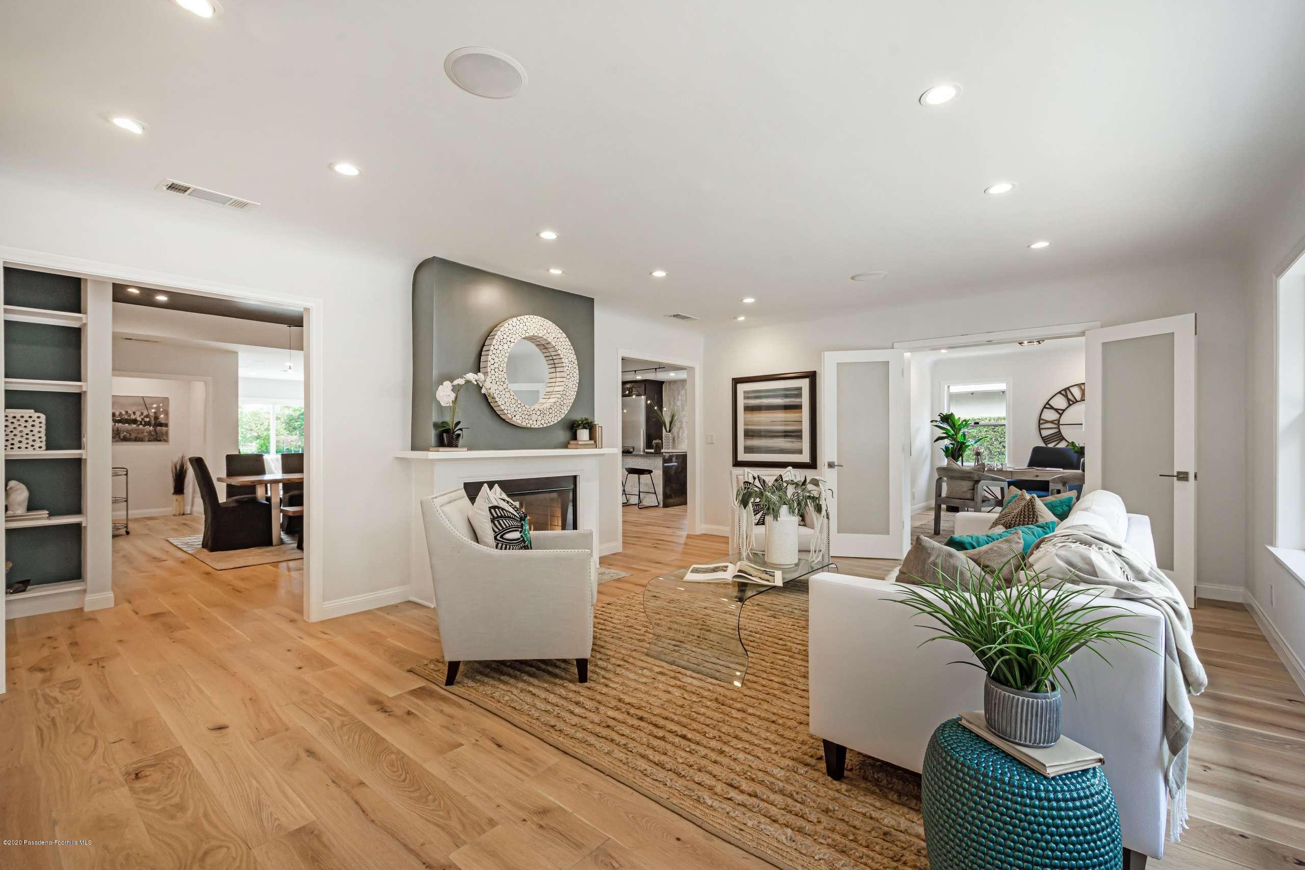 3590 Fairmeade Road Pasadena, CA 91107 - Photo 8 of 45 a living room with furniture and a wooden floor