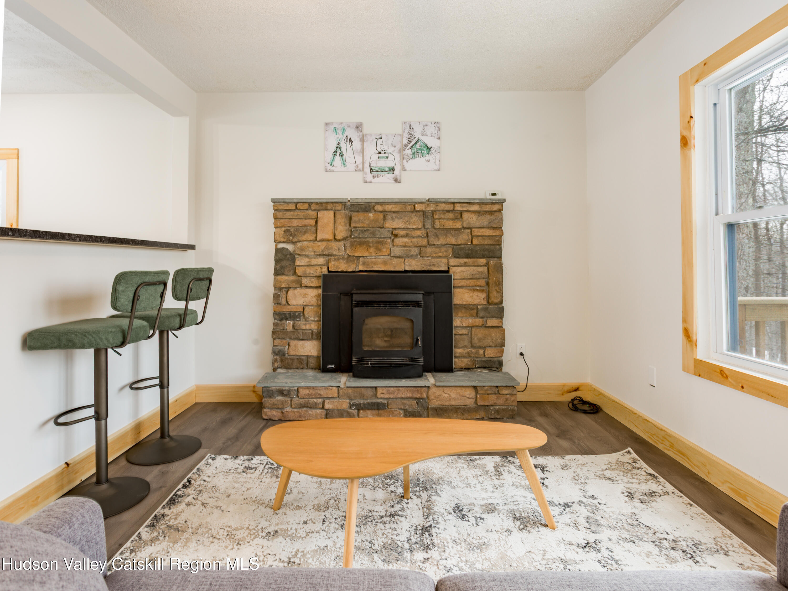 4030 Vega Mountain Road Roxbury, NY 12474 - Photo 10 of 29 a living room with furniture and a fireplace