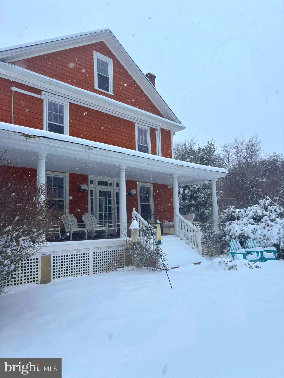 19 Walnut Hill Road La Plata, MD 20646 - Photo 66 of 73 Wraparound porch in a winter hush